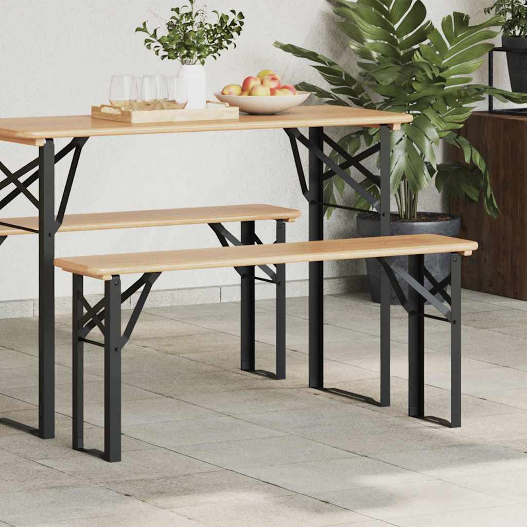 Beer Bench Legs Black Powder-Coated Steel